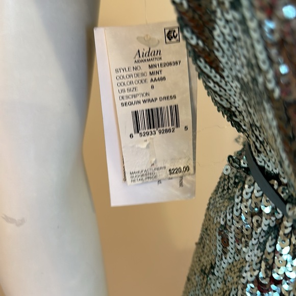 Aidan By Aidan Mattox
Spaghetti-Strap Sequin Wrap Cocktail Dress Size 8 - Picture 7 of 13